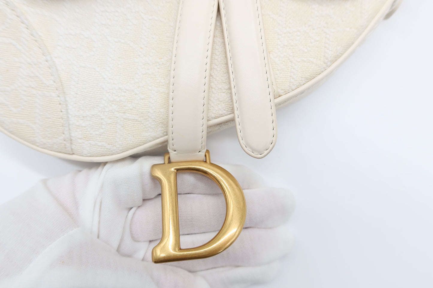 CD Mini Oblique Jacquard Saddle Bag
