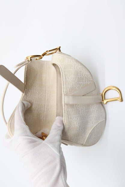 CD Mini Oblique Jacquard Saddle Bag