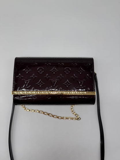 LV Vernis Amarante Ana Clutch