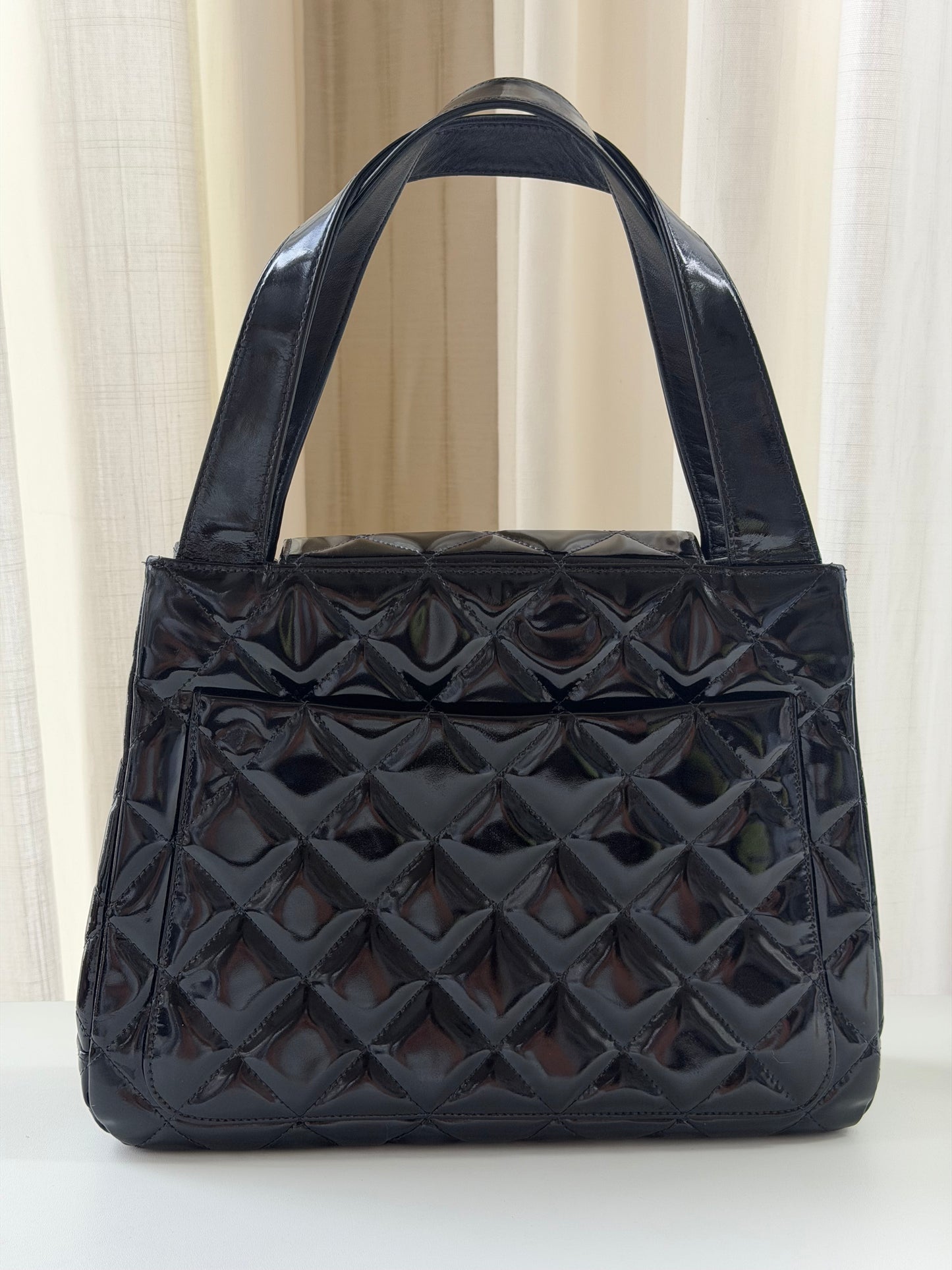 Vintage Chanel Quilted CC Turnlock Bag