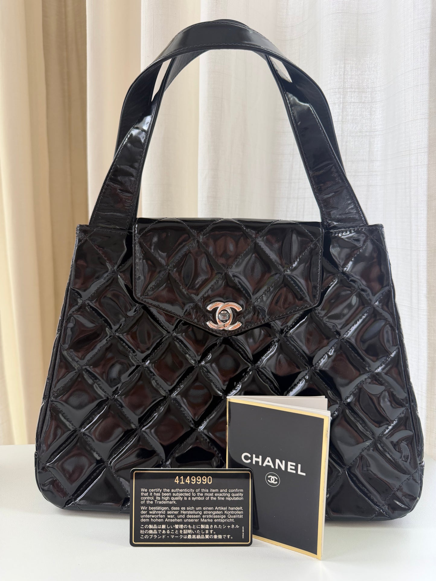 Vintage Chanel Quilted CC Turnlock Bag