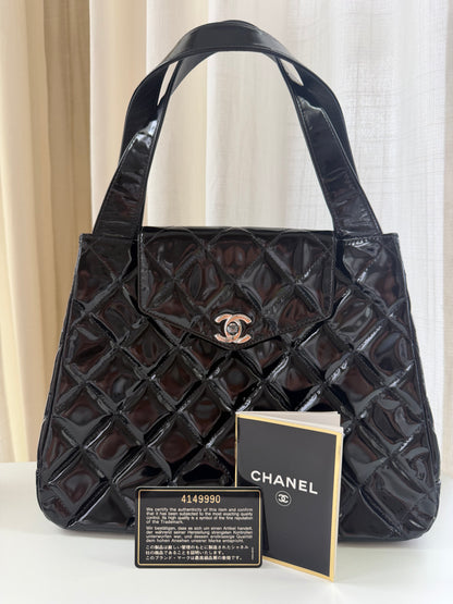 Vintage Chanel Quilted CC Turnlock Bag