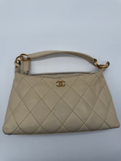 Chanel Vintage Mini Calfskin Wild Stitch Hobo