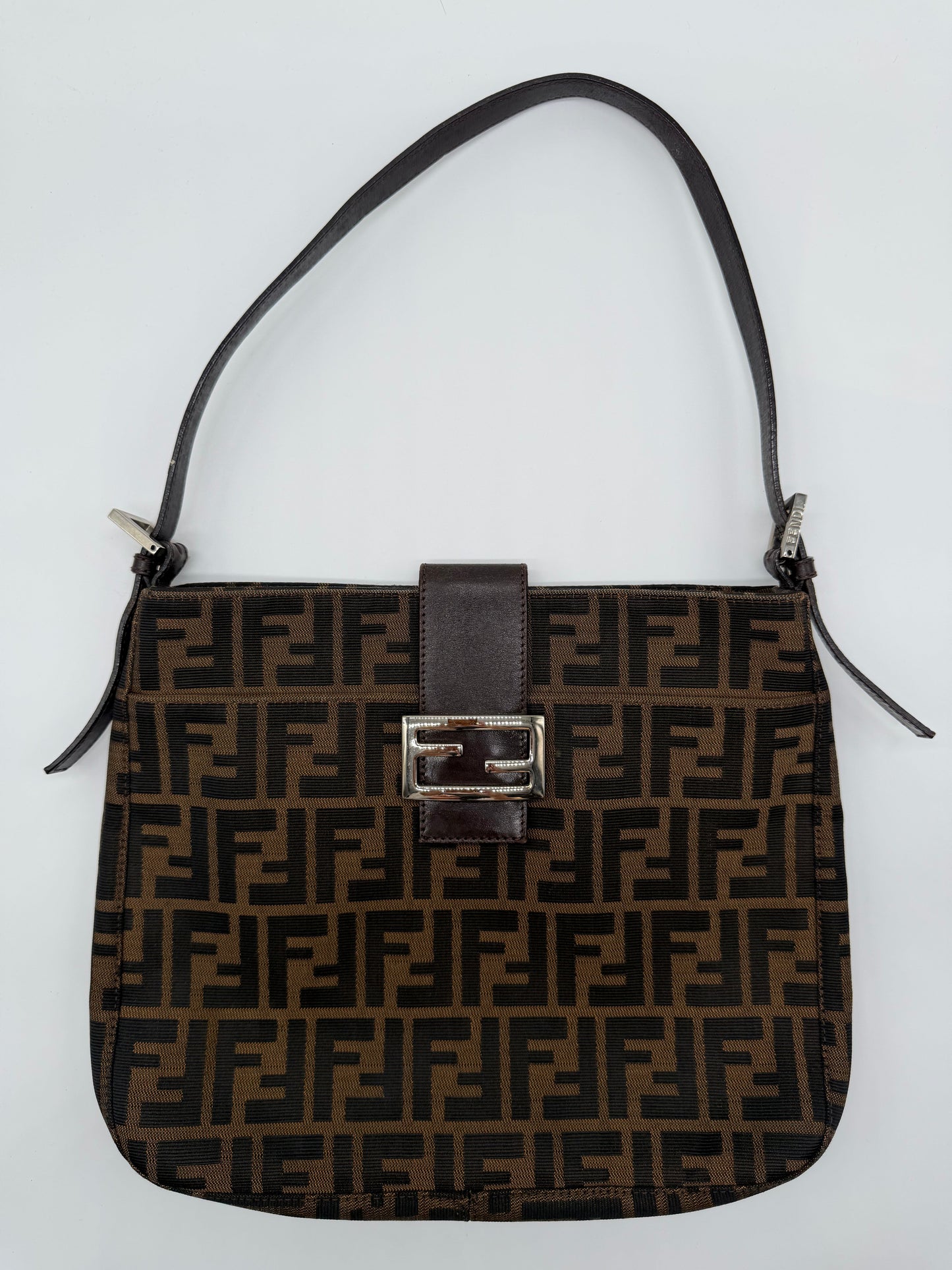 Vintage Fendi Zucca Shoulder Bag