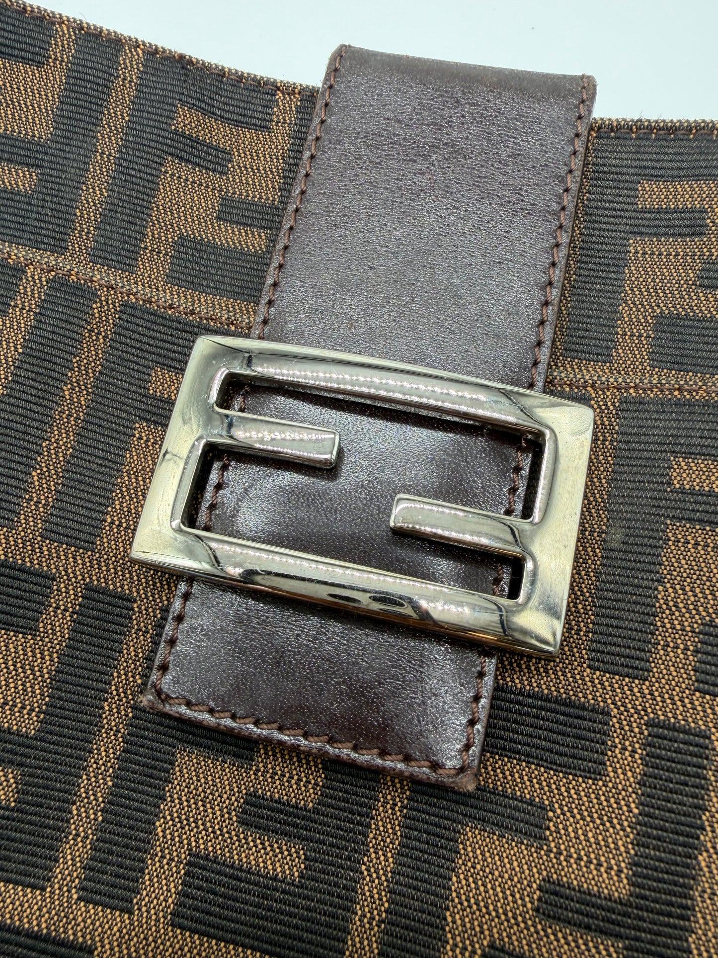 Vintage Fendi Zucca Shoulder Bag
