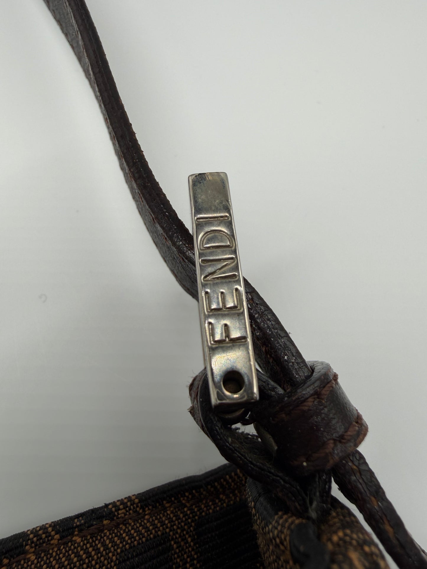 Vintage Fendi Zucca Shoulder Bag