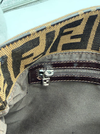 Vintage Fendi Zucca Shoulder Bag