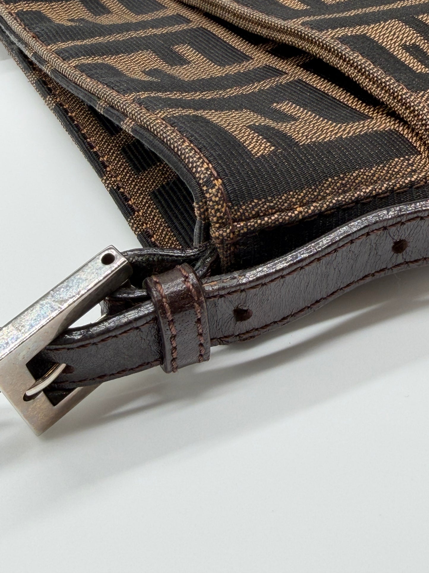 Vintage Fendi Zucca Shoulder Bag