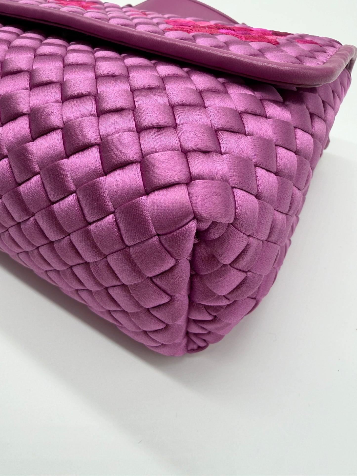 Bottega Veneta Satin Olimpia Butterfly Shoulder Bag