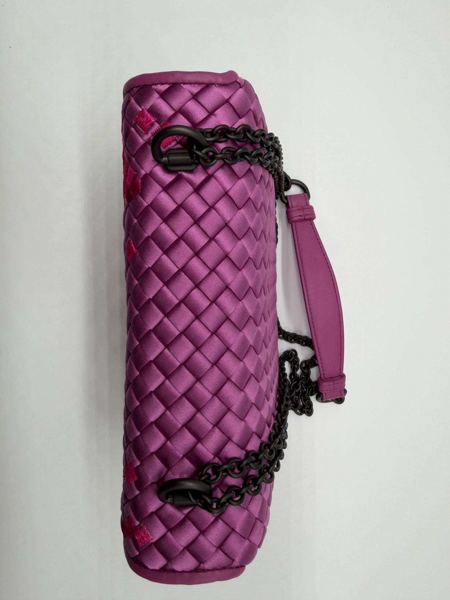 Bottega Veneta Satin Olimpia Butterfly Shoulder Bag