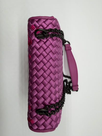 Bottega Veneta Satin Olimpia Butterfly Shoulder Bag