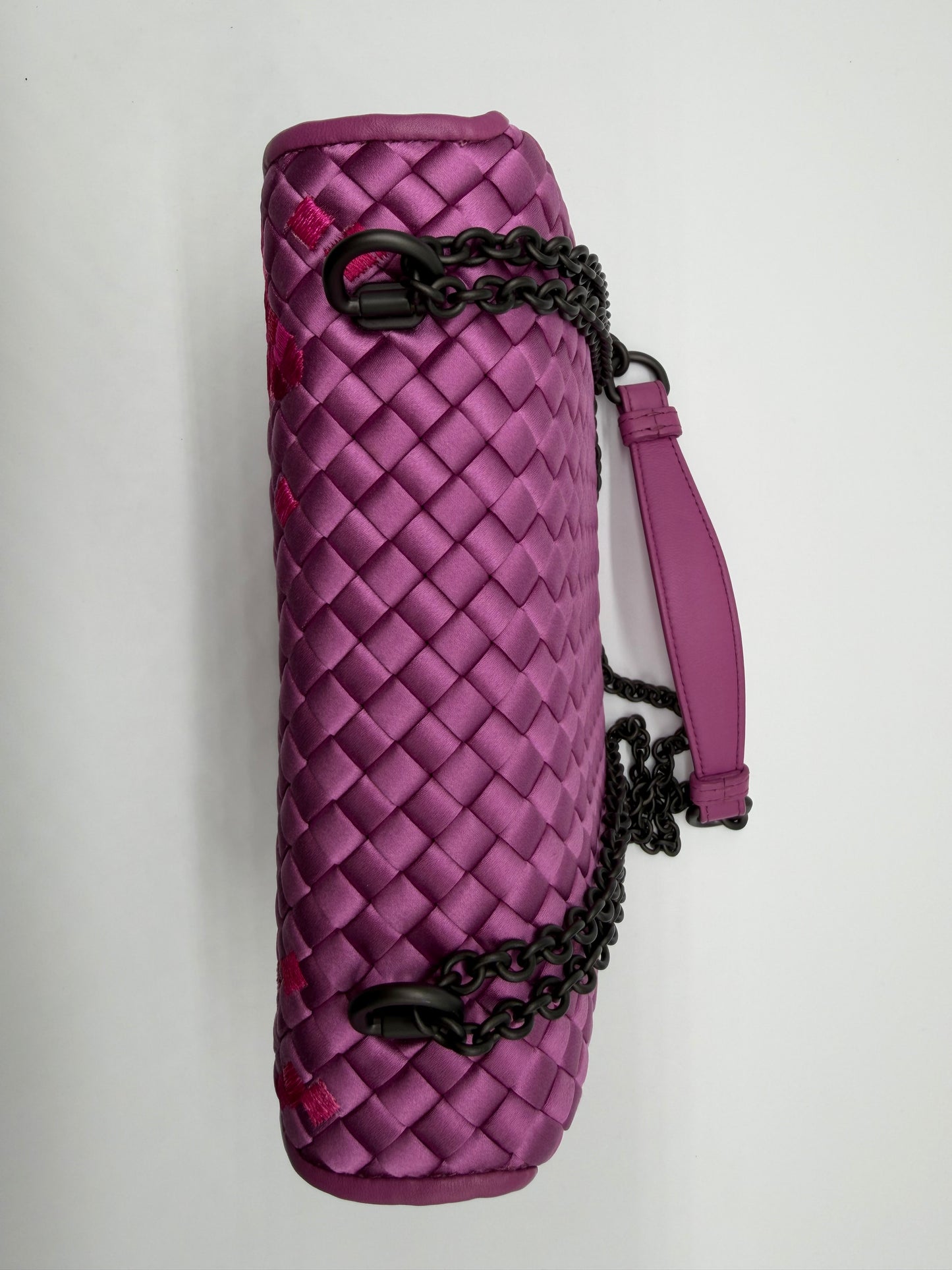 Bottega Veneta Satin Olimpia Butterfly Shoulder Bag