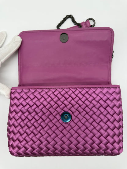 Bottega Veneta Satin Olimpia Butterfly Shoulder Bag