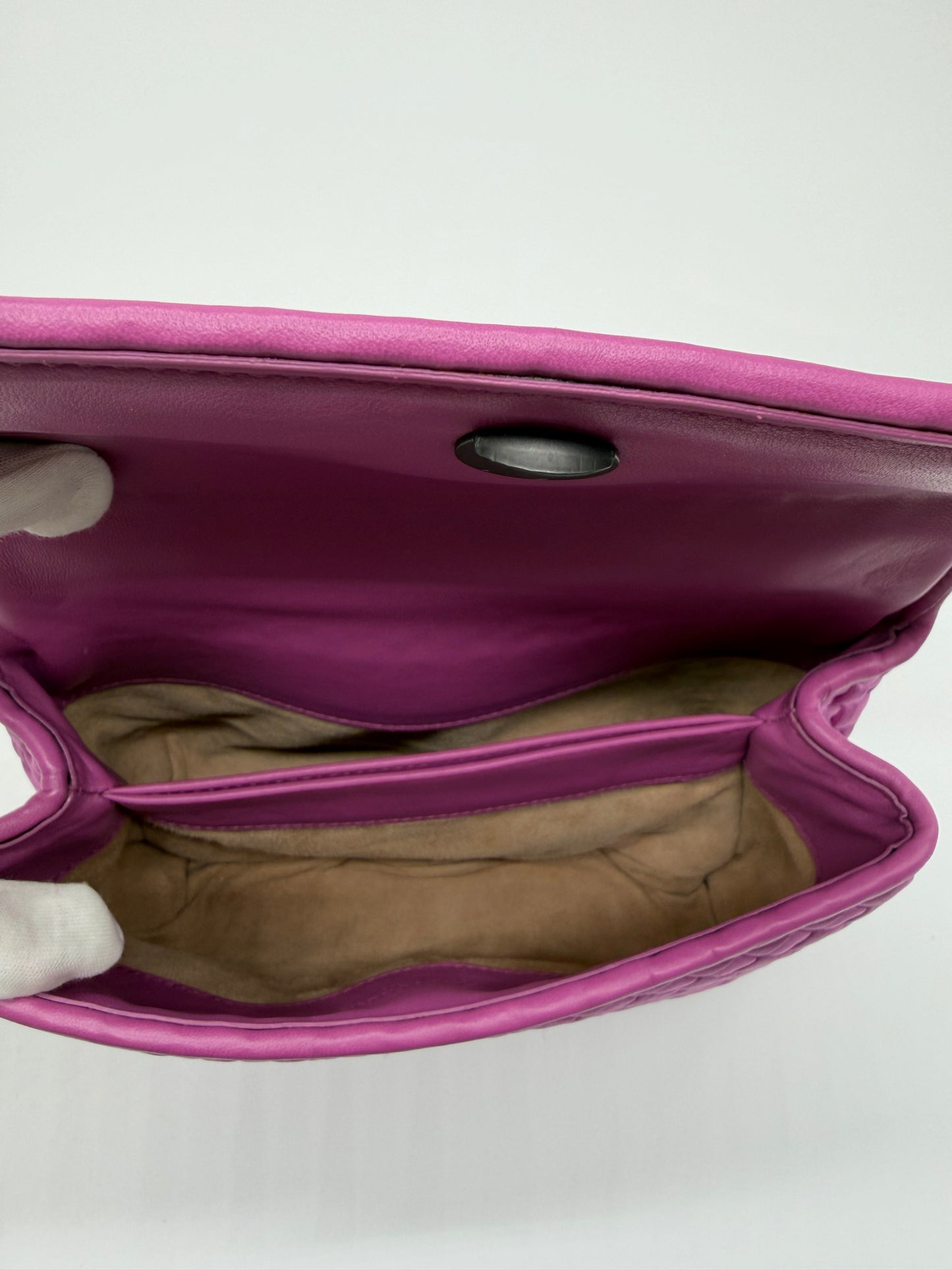 Bottega Veneta Satin Olimpia Butterfly Shoulder Bag