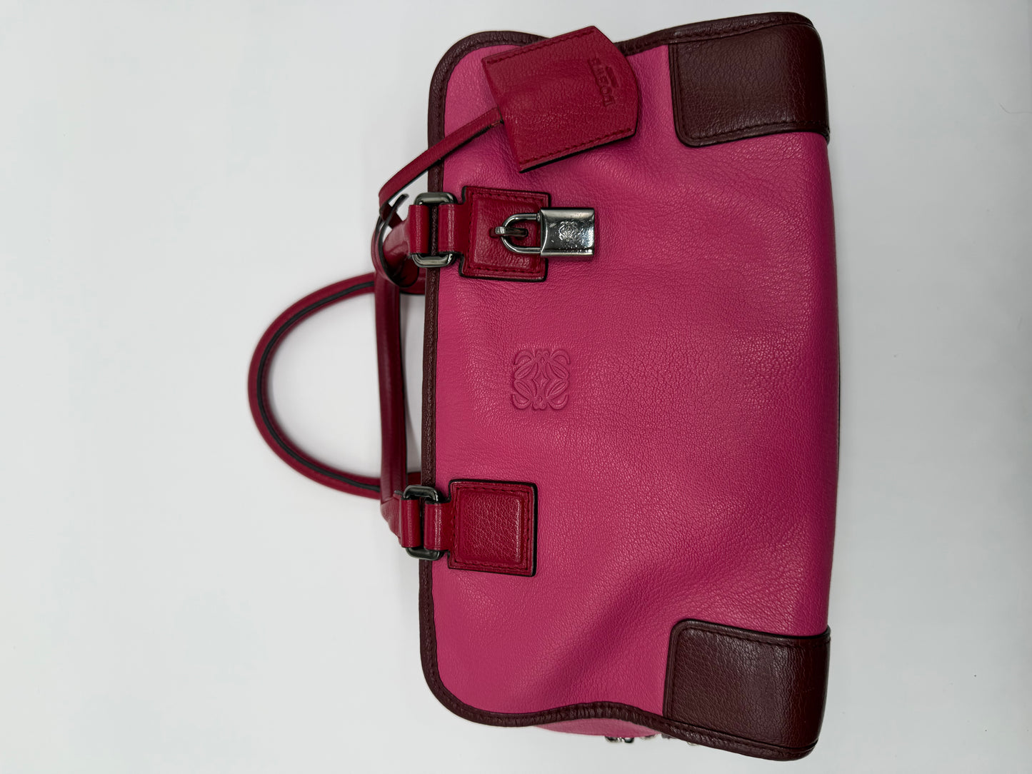 Loewe Amazona 28 Two-Tone Leather Satchel