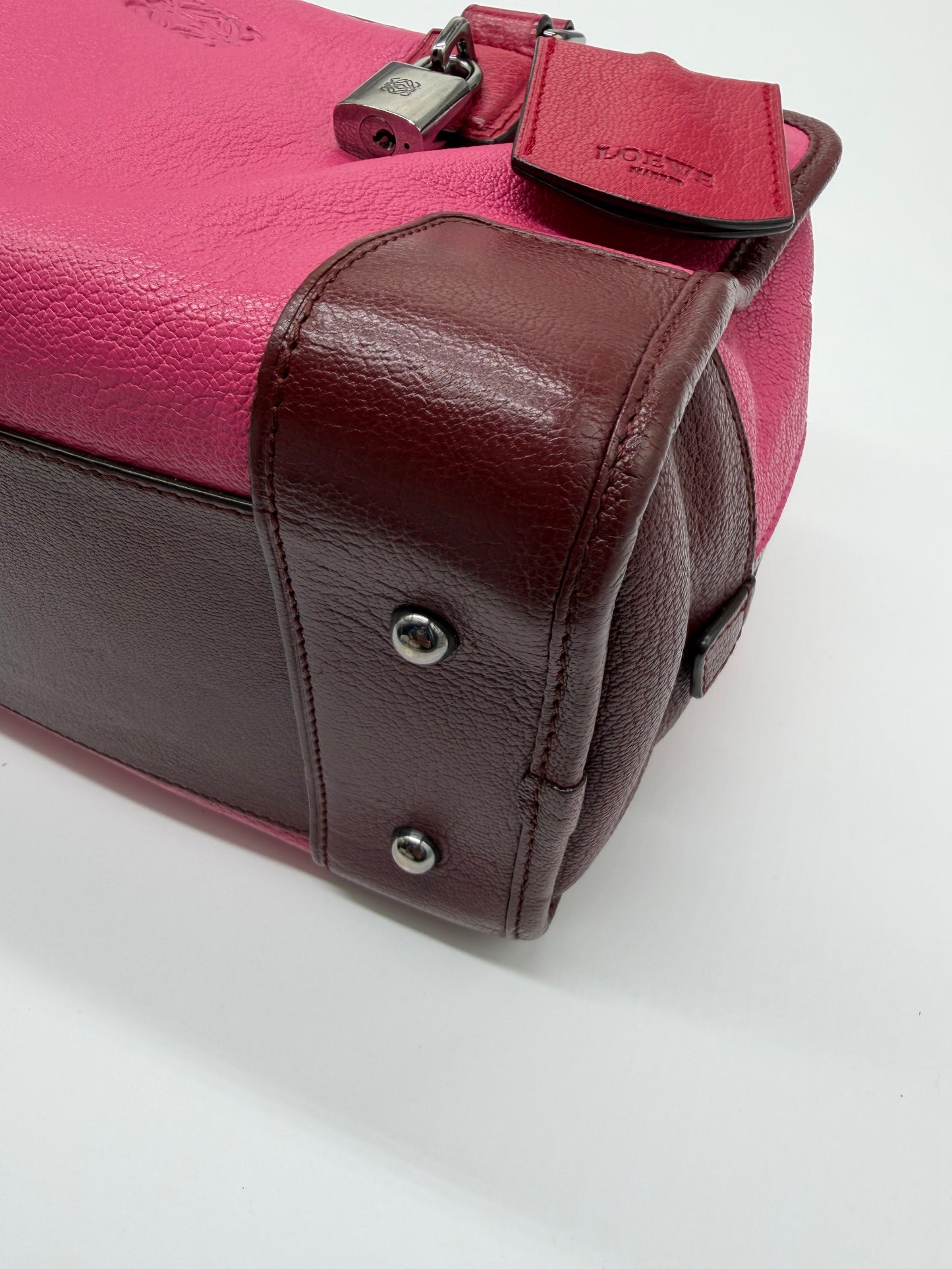 Loewe Amazona 28 Two-Tone Leather Satchel