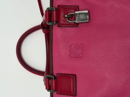 Loewe Amazona 28 Two-Tone Leather Satchel