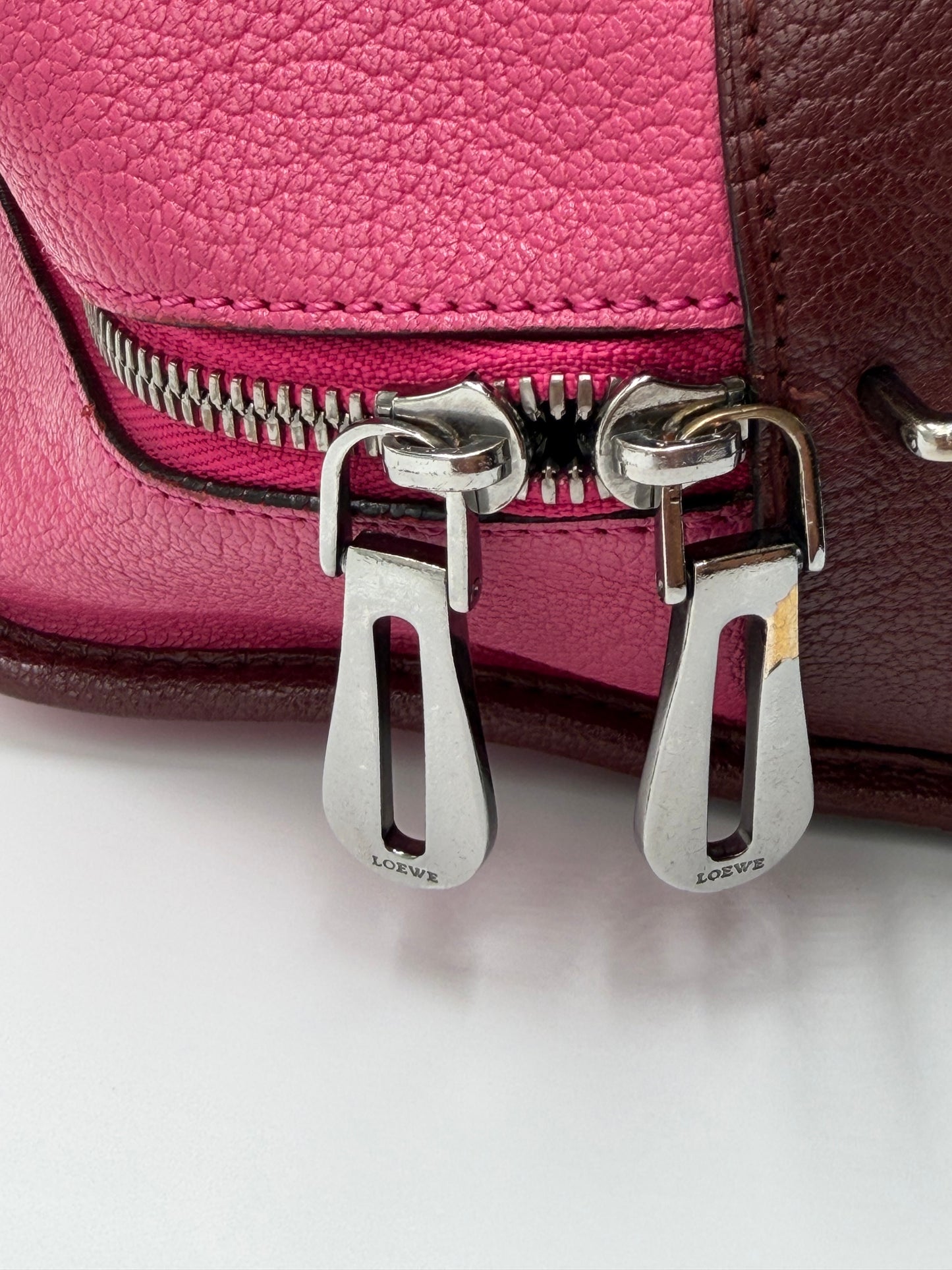 Loewe Amazona 28 Two-Tone Leather Satchel