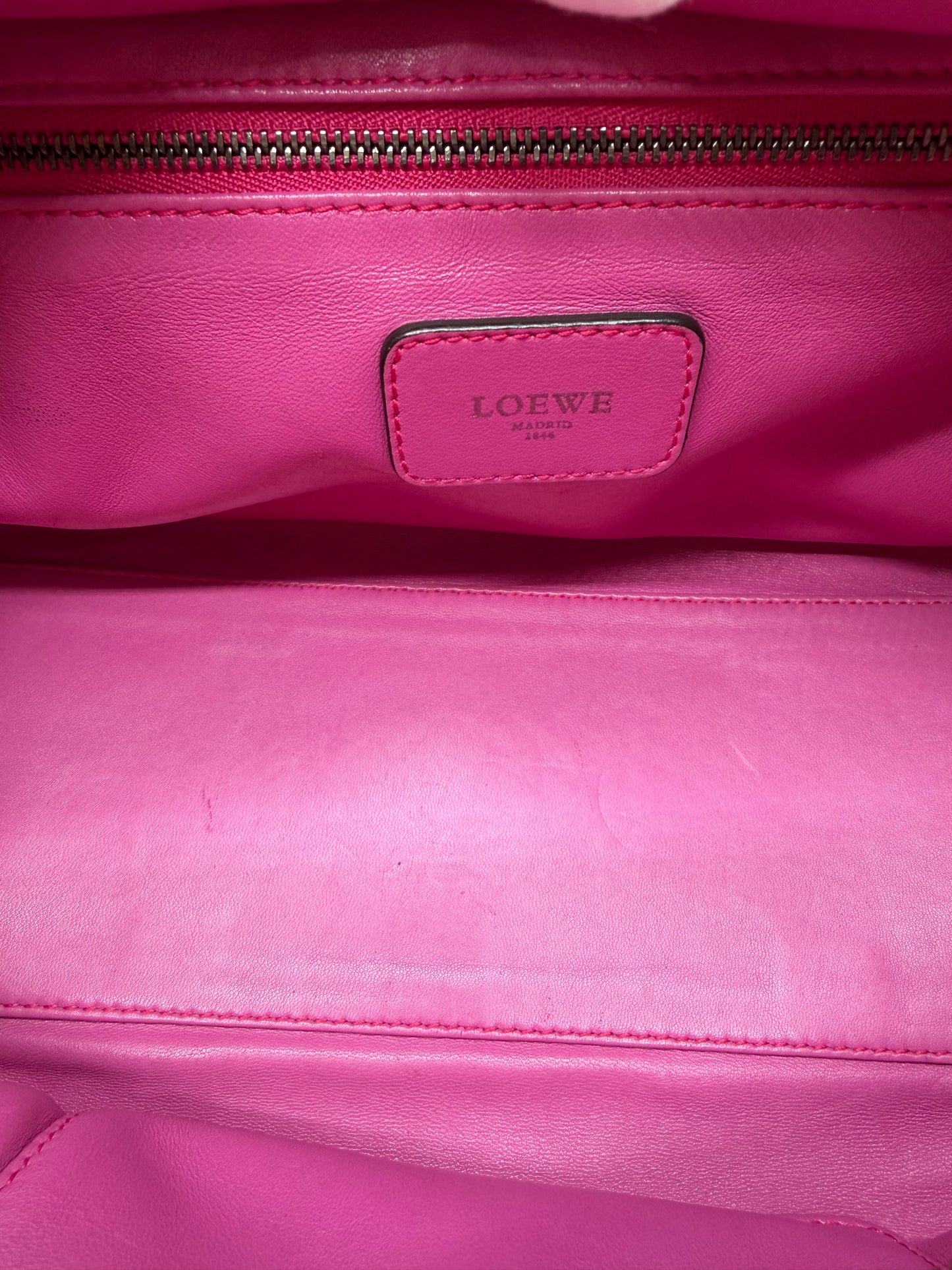 Loewe Amazona 28 Two-Tone Leather Satchel