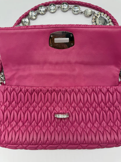 Miu Miu Matelassé Napa Leather Shoulder Bag