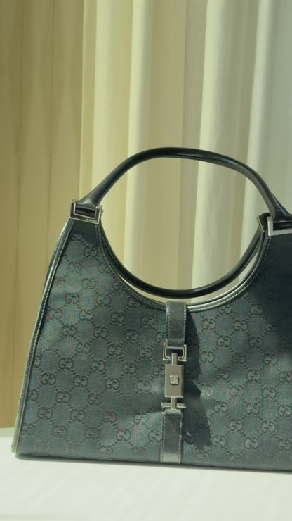 Vintage Gucci Jackie Black Canvas