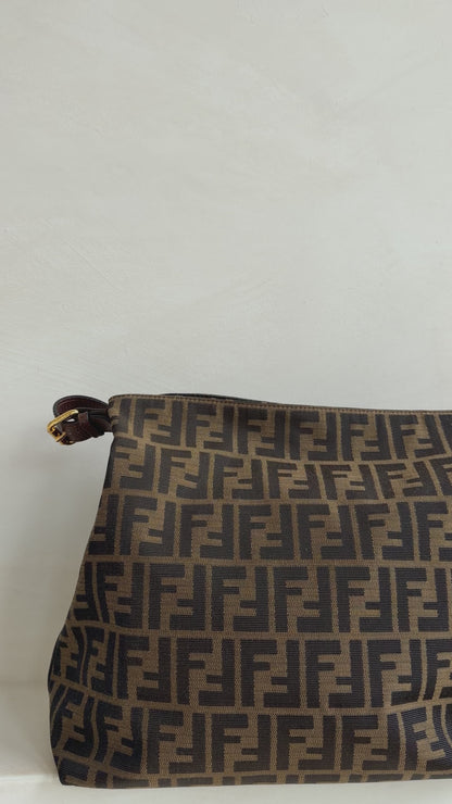 Fendi brown Zucca Canvas Hobo Bag