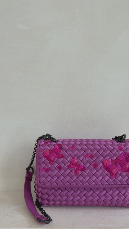 Bottega Veneta Satin Olimpia Butterfly Shoulder Bag