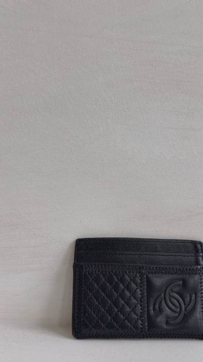 Chanel Vintage Black Card Holder