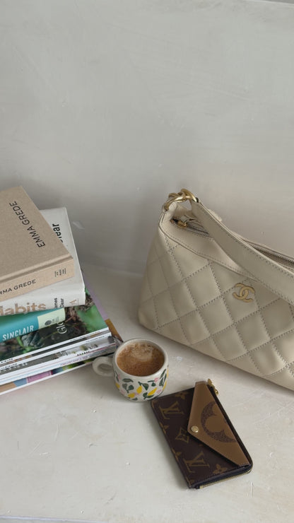 Chanel Vintage Mini Calfskin Wild Stitch Hobo