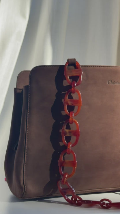 Christian Dior Brown Suede Vintage Shoulder Bag