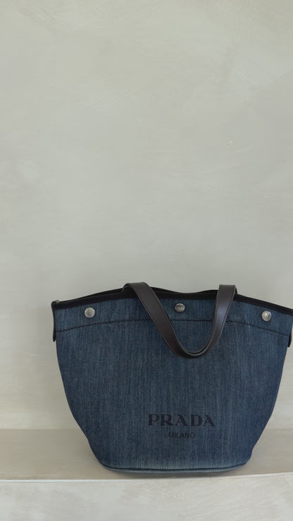 Prada Denim Tote Bag